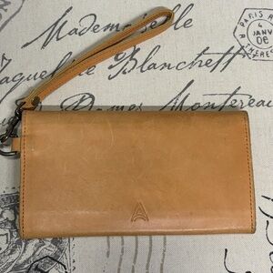 Able Wallet Wristlet in Cognac